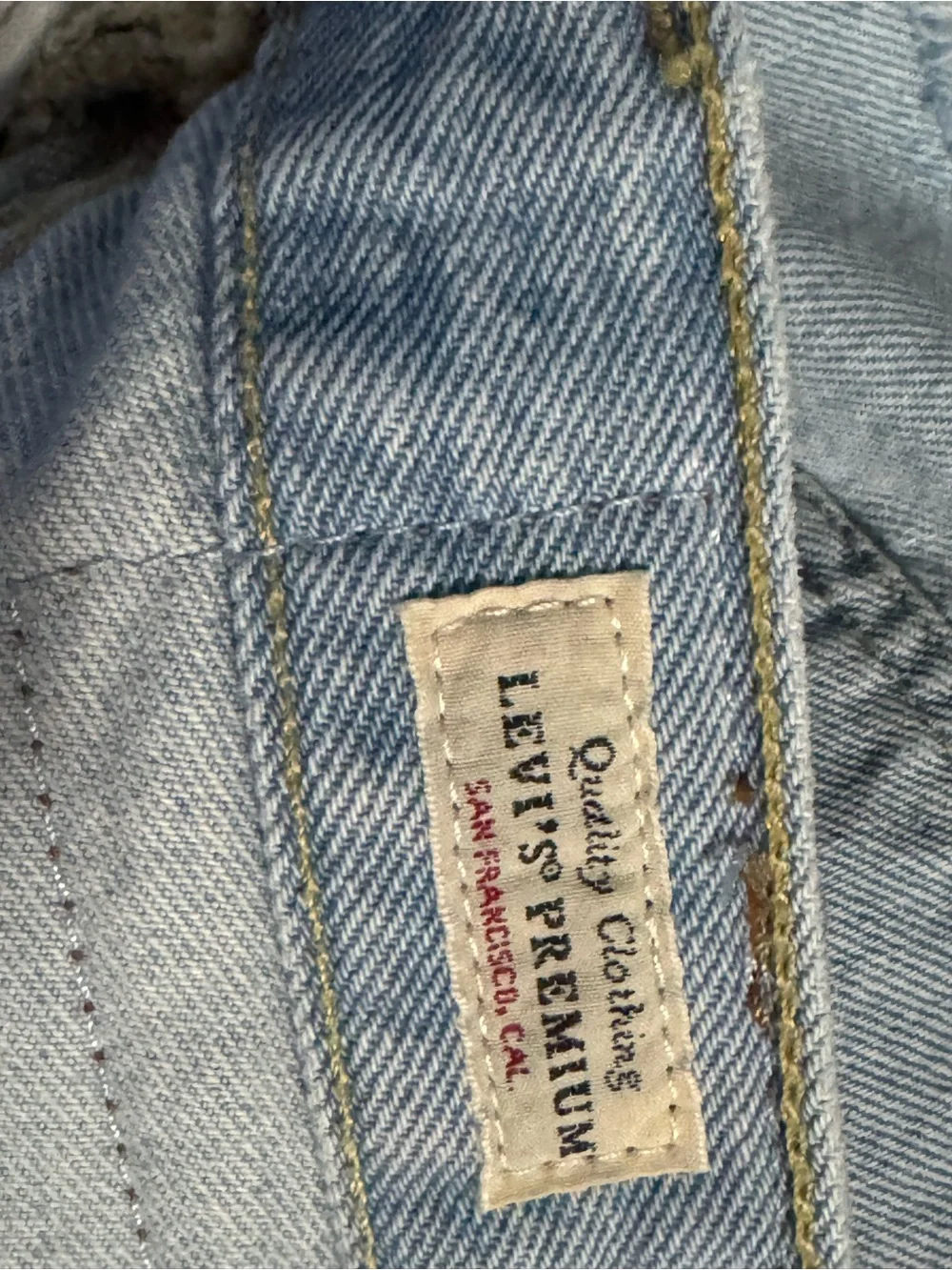Levi's Light Blue Relaxed Denim Shorts size L